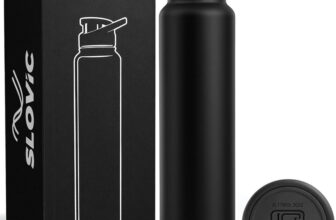SLOVIC Durable & Stylish Leak-Proof 1000 ml Stainless Steel Bottle(Pack of 1, Black)