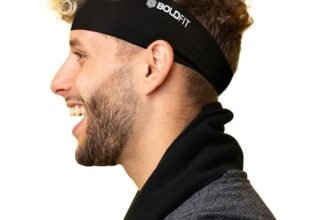 Boldfit Wide Head Band Hair Band for Women for Men Headband for Gym Gym Accessories for Men for Women Fitness Band Hair Accessories Hair Band Stylish Fitness Band Head Wear for Gym Gym Band – Black