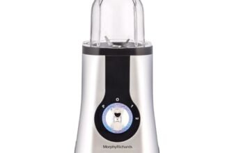 Morphy Richards 2-in-1 BlendMaster Table Blender 400W | Multifunctional: Blend & Grind | SS Blades | 2 Jars | 24,000 RPM High-Speed | 2-Speed + Pulse Mode | 2-Yr Warranty【Silver & Black】