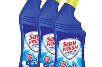 Sani Fresh Toilet Cleaner- 1L x (Pack Of 3) | Advanced Thicker Formula | Removes Toughest Stains | Provides Long Lasting Freshness
