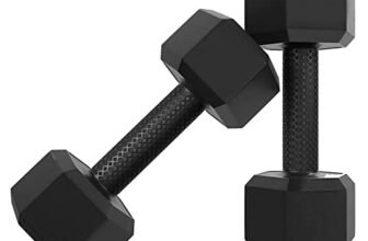 Star X Hexa PVC Dumbbell Set for Home Gym Workout, Dumbells for Fitness