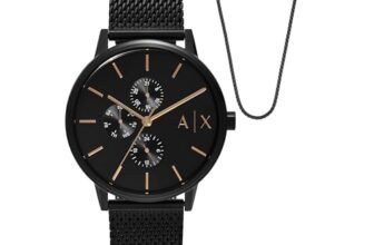 Armani Exchange Black Watch AX7162SET
