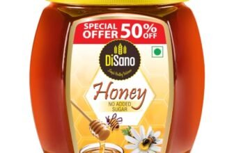 DiSano Honey 1kg, Pure with No Sugar Added, For Fitness & Health, Natural Immunity Booster, Rich in Antioxidants & Minerals