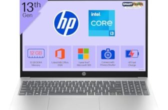 HP 15 Smartchoice, 13th Gen Intel Core i3-1315U (12GB DDR4, 512GB SSD) FHD, Anti-Glare, Micro-Edge, 15.6”/39.6cm, Win11, M365(1yr)*Office24, Silver, 1.59kg, fd0573TU, FHD Camera w/Shutter Laptop