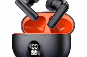 VEHOP YOYO PODS TWS Earbuds with Battery Display, BT 5.3+ENC Wireless Headphone, Upto 36Hrs Playtime, Quick Pairing, Immersive Sound, Touch Control, Fast Charging, IPX4 & Voice Assistance(Black)