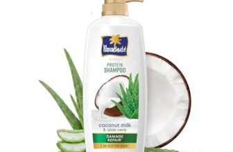 Parachute Advansed Protein Shampoo | with Coconut Milk and Aloe Vera | For up to 100% Damage Repair & up to 3X Softer Hair | Protein Lock Technology | Paraben-Free | For Men & Women | 1L