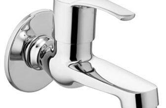 ALTON ESA9205 Brass Bib Cock Short Body with Wall Flange, Chrome Finish