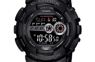 Casio G-Shock GD-100-1BDR Digital Dial Black Resin Strap Men’s Watch Shock and 200M Water Resistant G310