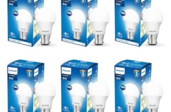 Philips Ace Saver 9 Watt LED Bulb, Base B22 (Cool Day Light), Pack of 6