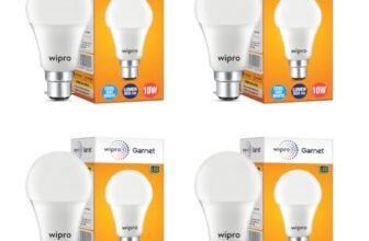 Wipro Garnet Base B22D 10-Watt LED Bulb (Pack of 4, White)