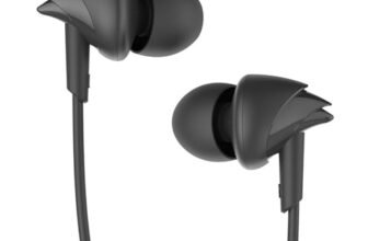 boAt Bassheads 100 in Ear Wired Earphones with Mic(Black)