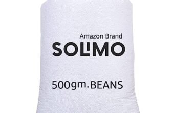 Amazon Brand – Solimo Beans Refill Pack Fillers for Bean Bag 500 Grams – White