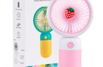 EITHEO Portable Rechargeable Mini Fan | USB Handheld Small Fan with 3 Speed Modes | Silent Personal Pocket Cooling Fan for Travel, Office Desk, Makeup, Kitchen, and Kids Toy Fan (Multicolor)
