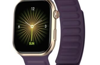 Fire-Boltt Brillia Smart Watch 2.02” Super AMOLED Display, Bluetooth Calling, SpO2, Heart Rate Monitor, 120+ Sports Modes, Fitness Tracker, Voice Assistant, Smart Watch for Man & Women