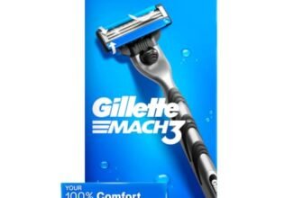Gillette Mach 3, Shaving Razor For Men | Most Comfortable Shave | 3D Blade Technology | Metal Handle For Superior Grip