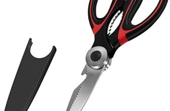 Carrot – Kitchen Scissor for General Use, Heavy Duty Kitchen Raptor Meat Shears, Cooking Scissors, Stainless Steel Multi-Function Scissors for Food, Chicken, Poultry, Fish, Pizza, Herbs (PACK OF 1)