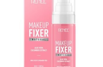 RENEE Natural Makeup Fixer For Face | Non-Sticky, Dewy Finish | With Aloe Vera & Cucumber Extract | Alcohol-Free, Hydrating Setting Spray | Vegan & Cruelty-Free | 60 ml
