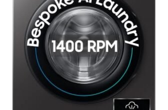 Samsung 9 kg, 5 star, AI EcoBubble, Super Speed, Wi-Fi, Hygiene Steam with Inbuilt Heater, Digital Inverter, Fully-Automatic Front Load Washing Machine (WW90DG5U24AXTL, Inox)