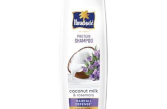 Parachute Advansed Protein Shampoo with Coconut Milk & Rosemary | Up to 96% Hair Fall Reduction & up to 23X Hair Fall Control | Protein Lock Technology | Paraben free | For Men & Women | 80ml