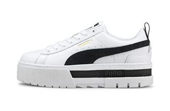 PUMA | Mayze Leather Women’s Sneakers White-Black