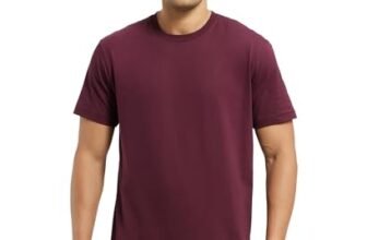 Jockey Men’s Regular Fit Round Neck Half Sleeved T-Shirt 2714_Wine Tasting_L