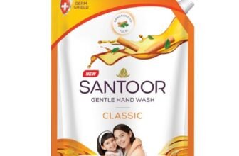 Santoor Classic Gentle Hand Wash with Natural goodness of Sandalwood & Tulsi, 1200ml