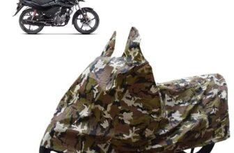 Sulfar Bike Cover for Hero MotoCorp Passion Xtec (110cc Connected) | Waterproof, Dustproof & UV Protected | All Weather Two Wheeler Cover (Army Green) New 2026 Variants
