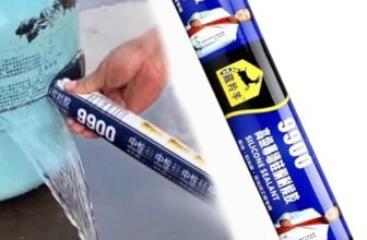 Waterproof Silicone Sealant Adhesive for Leakage Repair, Fast Drying Roof Sealant for Concrete, Water Tank, Metal, Steel, Aluminum, Iron & Bathroom Surface Crack Repair