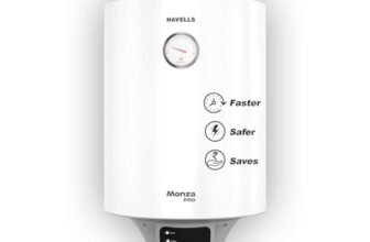 Havells Monza Pro 10L Storage Water Heater(Geyser)|Faster Heating|Safer to use|Saves electricity|Engineered for Hard Water|Endurashield Coated Anti Rust Tank|Whirlflow Technology|High Rise suitable