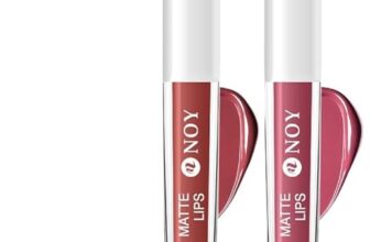 NOY Bare All Beauty 100% Long Lasting Upto 15Hr & Smudgeproof:Must-Have Classic Nude Matte Lipsticks Brown Nude, Mauve Nude (Combo Packs 2) #WC104