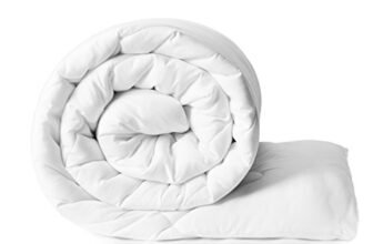 Amazon Brand – Solimo Microfibre Comforter, Single, 300 GSM, (White), lightweight