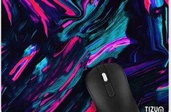 Tizum Mouse Pad with Anti-Slip Rubber Base & Ultra-Smooth Surface | Washable, Spill-Resistant Print Design, Computer Mouse Mat for Laptop, Desktop & Office (Multicolor)