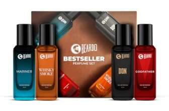 BEARDO Perfume Giftset For Men, 20ml x 4 | Whisky Smoke, Godfather, Mariner & Don Perfume | Long Lasting Fragrance | Perfume for Men | Premium Fragrance | Gift for Man | Husband | Boyfriend