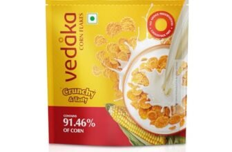 Amazon Brand – Vedaka Corn Flakes | 1.2 Kg | Super Saver Pack | Contains 91.46% of Corn | Crunchy & Tasty | Classic Breakfast Favorite | On-the-Go Snack | No Artificial Colours & Preservatives