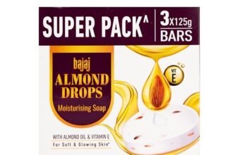 Bajaj Almond Drops Moisturising Soap, 125 gm (Pack of 3)
