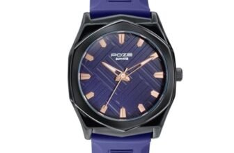 Sonata Poze 8 Quartz Analog with D.Blue Dial D. Blue Silicon Strap Watch for Men – SP70107NP01W