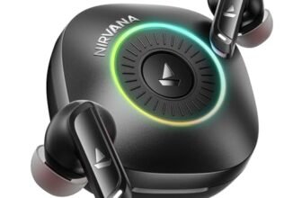 boAt 2026 Launch Nirvana Crown, SONIC ARC, LEDs, Haptic Feedback,50dB Hybrid ANC,Spatial Audio, 6 Mic ENx, App Support, v6.0 Bluetooth Earbuds, TWS Ear Buds Wireless Earphones with mic (Gunmetal Grey)