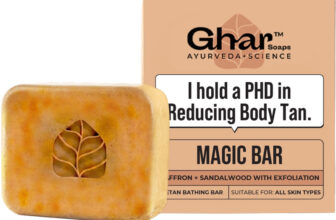 Ghar Soaps Magic Soap Sandal Wood And Saffron for DeTan and Glowing Brightening Skin(100 g)
