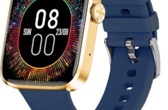 IZI Smart Pro with a 1.92″ Retina Display, Bluetooth Calling, Always-On Display, AI Voice Assistant, Activity Tracker,ECG,SpO2,BP Monitoring, 5-Day Battery Life, and 2 Premium Interchangeable Straps.