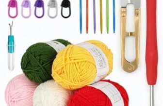 SHOP141 Crochet Hobby Kits for Beginners with Acrylic Yarn, Learn DIY Set Included Crochet Yarn Supplies DIY Tools,Crocheting Kit for Adults Kids