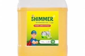 Shimmer Pro Max Dishwash Gel – 10L | Professional Formula | Mega Refill Pack for Heavy Usage | Removes Tough Oil & Food Residue | Lemon Fresh