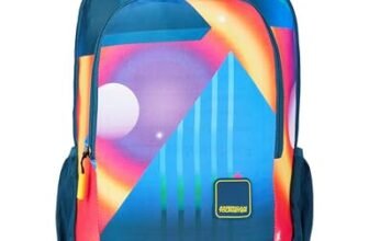 American Tourister Quad 3.0 Style 01 | 33.5L Backpack | School Bag | 3 Compartments | School & College Backpack for Girls and Boys | Spacious Interiors | Legion Blue | 1 Yr Global Warranty