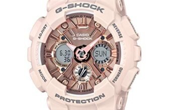 Casio G-Shock GMA-S120MF-4ADR Analog-Digital Rose Gold Dial Women Watch Rose Gold Resin Strap (G732)