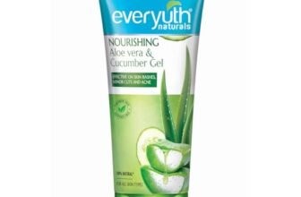 Everyuth Naturals Nourishing Aloe Vera & Cucumber Gel| Protects from Acne, Cuts & Rashes|Refreshing & Soothing Care|Paraben free|For Oily, Dry, Normal, Combination & Sensitive Skin – 150 g