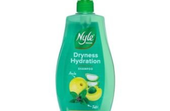 Nyle Naturals Dryness Hydration Shampoo, with Tulsi, Amla and Aloe Vera, Gentle & Soft Shampoo, pH Balanced and Paraben Free, For Men & Women, 800ml