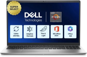 DELL 15 (Previously Inspiron) (2025) Microsoft Office Home 2024 AMD Ryzen 5 Hexa Core 7530U – (16 GB/512 GB SSD/Windows 11 Home) 3535 / 15DC15255 Thin and Light Laptop(15.6 Inch, Platinum Silver, 1.67 Kg, With MS Office)