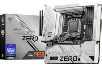 MSI B650M Project Zero Motherboard, Back-Connect Micro-ATX – Supports AMD Ryzen 7000 Series Processors, AM5 – Direct 10+2 VRM Power Design, DDR5 Memory Boost 7600+MHz/OC, Wi-Fi 6E
