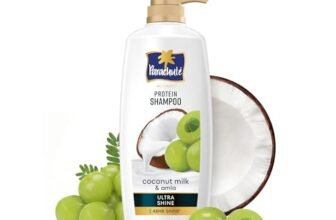 Parachute Advansed Protein Shampoo with Coconut Milk & Amla | Up to 48 hr Shine | Ultra Shine | Protein Lock Technology | Paraben free | For Men & Women | 650ml