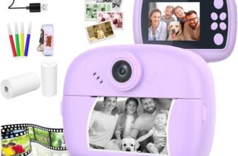 Zuigo digital printer cemera Kids Instant Print Camera Instant Camera(Purple)