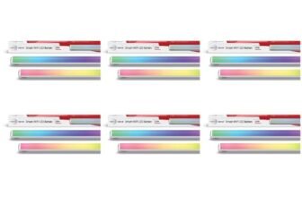 wipro Next Smart Wi-Fi 20W CCT+RGB LED Batten | 16 Million Colours | White Tunable | Dimmable |Scheduling |Scene Creation |Smart Grouping of Lights |Amazon Alexa & Google Asst. Compatible |Pack of 6